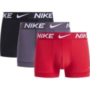 Nike Boksere Essential Micro Dri-FIT 3-Pakke - Svart/Grå/rød