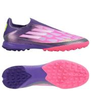adidas F50 League Laceless TF Lamine Yamal - Lilla/Fottøy Hvit/Sitron