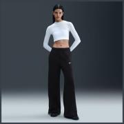 Nike Treningsbukser NSW Phoenix Fleece Wide - Svart/Seil Kvinner