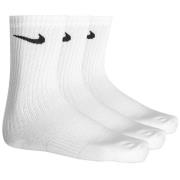 Nike Sokker Performance Lightweight Crew 3-Pakke - Hvit/Svart